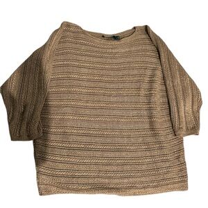 Ralph Lauren Women's Beige metalic sweater